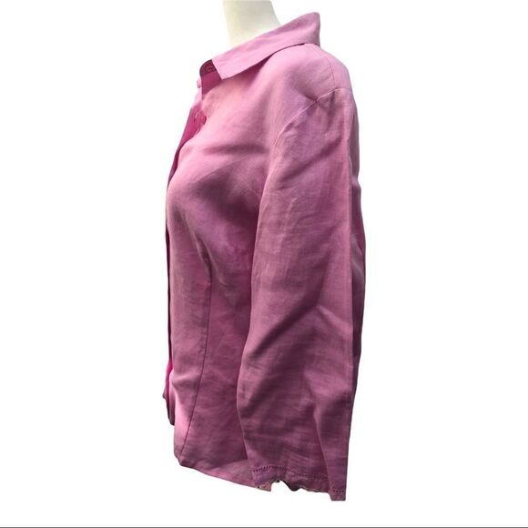 IT’S A New Vision Linen Blouse NWOT - Picture 2 of 8
